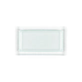 Turgla Fusion Glass 13" x 8" x h:0.5" Rectangular Clear Glass Platter (1 each)