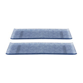 Turgla Fusion Glass 13.75" x 5" x h:0.5" Rectangular Blue Glass Platter (Set of 2)