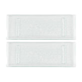 Glass Dinnerware 13.75" x 5" x h:0.5" Rectangular Clear Glass Platter (Set of 2)