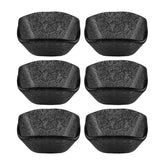 Turgla Fusion Glass 2.25" x 2.25" x h:1.5" 2 oz. Square Black Glass Ramekin (Set of 6)