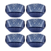 Glass Dinnerware 2.25" x 2.25" x h:1.5" 2 oz. Square Blue Glass Ramekin (Set of 6)