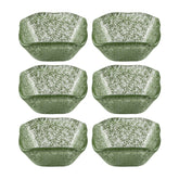 Glass Dinnerware 2.25" x 2.25" x h:1.5" 2 oz. Square Green Glass Ramekin (Set of 6)