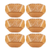 Glass Dinnerware 2.25" x 2.25" x h:1.5" 2 oz. Square Orange Glass Ramekin (Set of 6)