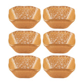 Turgla Fusion Glass 2.25" x 2.25" x h:1.5" 2 oz. Square Orange Glass Ramekin (Set of 6)