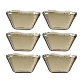 Glass Dinnerware 2.25" x 2.25" x h:1.5" 2 oz. Square Transparent Brown Glass Ramekin (Set of 6)