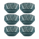 Turgla Fusion Glass 2.25" x 2.25" x h:1.5" 2 oz. Square Blue Glass Ramekin (Set of 6)
