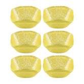 Glass Dinnerware 2.25" x 2.25" x h:1.5" 2 oz. Square Yellow Glass Ramekin (Set of 6)
