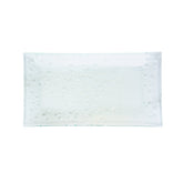 Turgla Fusion Glass 14" x 7" x h:0.75" Rectangular Clear Glass Platter (1 each)