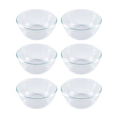 Turgla Fusion Glass dia.2" h:1" 1 oz. Round Clear Glass Ramekin (Set of 6)