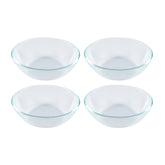 Glass Dinnerware dia.4.5" h:1.5" 5 oz. Round Clear Glass Bowl (Set of 4)