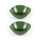 Turgla Fusion Glass dia.5.5" h:2" 14 oz. Round Basil Glass Bowl (Set of 2)