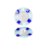 Turgla Fusion Glass dia.10.5" h:4" 24 oz. Round Frosted Glass Bowl (1 each)