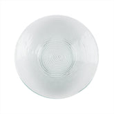 Turgla Fusion Glass dia.13.75" h:2" 58 oz. Round Clear Glass Bowl