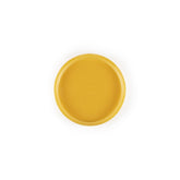 Turgla Fusion Glass dia.9.5" Round Turmeric Glass Plate