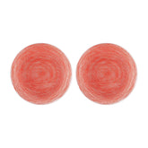 Glass Dinnerware dia.7.75" Round Red Glass Plate (Set of 2)