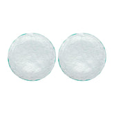 Glass Dinnerware dia.11" Round Clear Glass Plate (Set of 2)