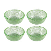 Turgla Fusion Glass dia.2.75" h:1.25" 4 oz. Round Green Glass Ramekin (Set of 4)