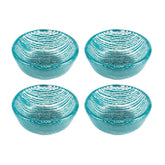 Turgla Fusion Glass dia.2.75" h:1.25" 4 oz. Round Blue Glass Ramekin (Set of 4)