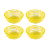 Glass Dinnerware dia.2.75" h:1.25" 4 oz. Round Yellow Glass Ramekin (Set of 4)