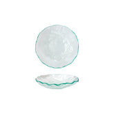 Glass Dinnerware dia.8" h:2" 16 oz. Round Clear Glass Bowl (Set of 4)