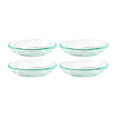 Turgla Fusion Glass dia.8.5" h:1.75" 20 oz. Round Clear Glass Bowl (Set of 4)