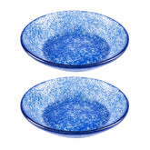 Turgla Fusion Glass dia.5.5" h:1.25" 8 oz. Round Blue Glass Bowl (Set of 2)