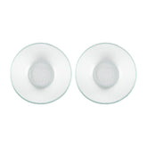 Turgla Fusion Glass dia.7" h:2" 16 oz. Round Clear Glass Bowl (Set of 2)
