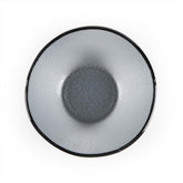 Turgla Fusion Glass dia.7.5" h:2.75" 20 oz. Round Charcoal Glass Bowl (1 each)