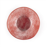 Turgla Fusion Glass dia.7.5" h:2.75" 20 oz. Round Red Glass Bowl (1 each)