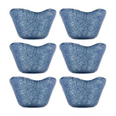 Turgla Fusion Glass dia.2.75" h:1.5" 2 oz. Round Blue Glass Ramekin (Set of 6)
