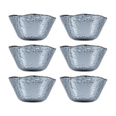 Turgla Fusion Glass dia.2.75" h:1.5" 2 oz. Round Charcoal Glass Ramekin (Set of 6)