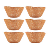 Turgla Fusion Glass dia.2.75" h:1.5" 2 oz. Round Orange Glass Ramekin (Set of 6)