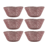 Turgla Fusion Glass dia.2.75" h:1.5" 2 oz. Round Pink Purple Glass Ramekin (Set of 6)