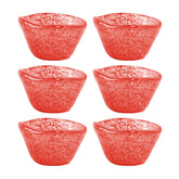 Glass Dinnerware dia.2.75" h:1.5" 2 oz. Round Red Glass Ramekin (Set of 6)