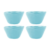 Glass Dinnerware dia.3.25" h:2" 4 oz. Round Blue Glass Ramekin (Set of 4)