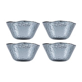 Turgla Fusion Glass dia.3.25" h:2" 4 oz. Round Charcoal Glass Ramekin (Set of 4)
