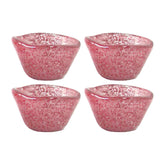 Glass Dinnerware dia.3.25" h:2" 4 oz. Round Pink Purple Glass Ramekin (Set of 4)