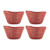 Glass Dinnerware dia.3.25" h:2" 4 oz. Round Red Glass Ramekin (Set of 4)