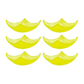 Glass Dinnerware 3.5" x 3.5" x h:1.25" 3 oz. Square Yellow Glass Ramekin (Set of 6)