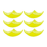 Turgla Fusion Glass 3.5" x 3.5" x h:1.25" 3 oz. Square Yellow Glass Ramekin (Set of 6)