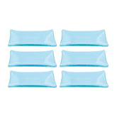 Glass Dinnerware 4.25" x 2.5" x h:0.5" 1 oz. Rectangular Blue Glass Ramekin (Set of 6)