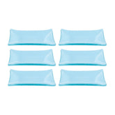 Turgla Fusion Glass 4.25" x 2.5" x h:0.5" 1 oz. Rectangular Blue Glass Ramekin (Set of 6)