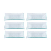 Turgla Fusion Glass 4.25" x 2.5" x h:0.5" 1 oz. Rectangular Clear Glass Ramekin (Set of 6)