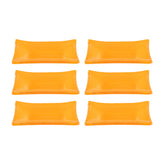 Glass Dinnerware 4.25" x 2.5" x h:0.5" 1 oz. Rectangular Orange Glass Ramekin (Set of 6)