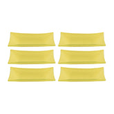 Turgla Fusion Glass 4.25" x 2.5" x h:0.5" 1 oz. Rectangular Yellow Glass Ramekin (Set of 6)