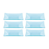 Glass Dinnerware 4.25" x 2.5" x h:0.5" 1 oz. Rectangular Blue Glass Ramekin (Set of 6)