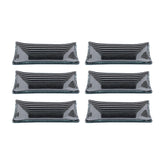 Glass Dinnerware 4.25" x 2.5" x h:0.5" 1 oz. Rectangular Black Glass Ramekin (Set of 6)