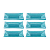 Glass Dinnerware 4.25" x 2.5" x h:0.5" 1 oz. Rectangular Blue Glass Ramekin (Set of 6)