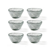 Turgla Fusion Glass dia.2.75" h:1.5" 2 oz. Round Black Glass Ramekin (Set of 6)