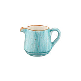 Bonna China Sea Blue dia.2.25" h:3" 6 oz. Round Blue Porcelain Creamer